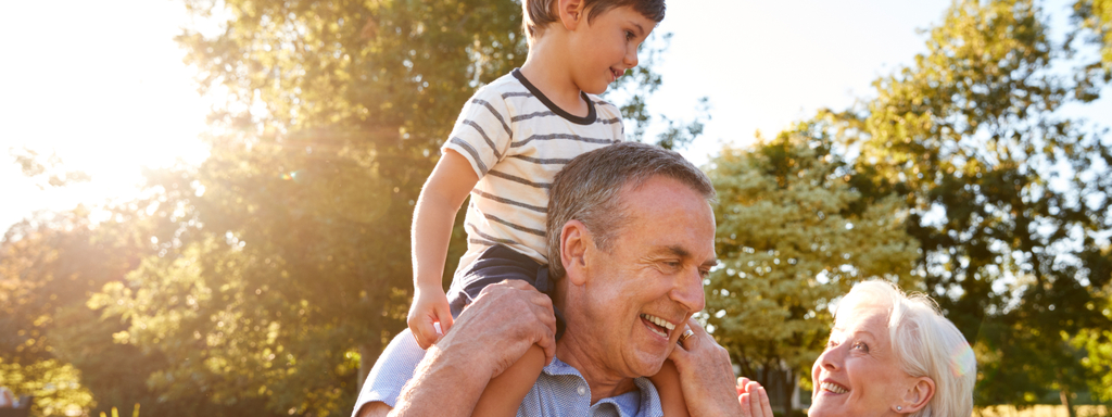 grandparents with their grandson